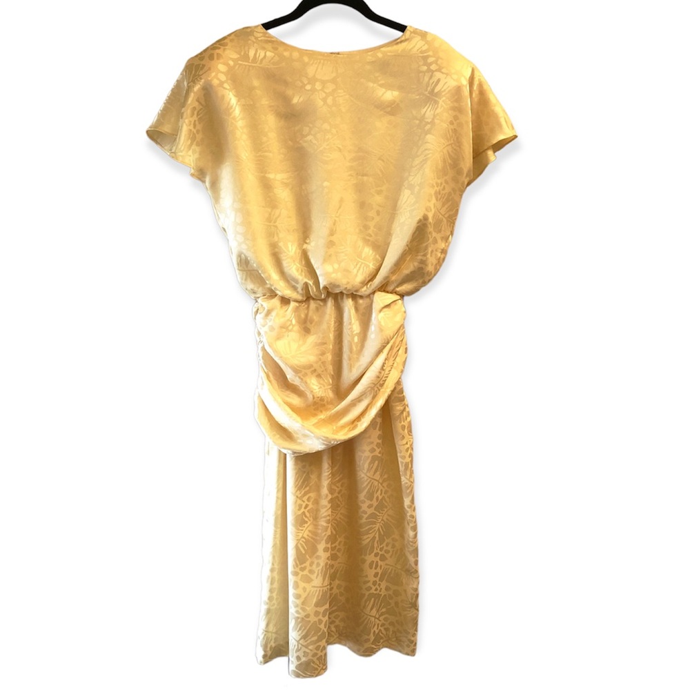 Patty O’Neil, Yellow, Midi Dress, Formal, Light, Size 10, Spring, Vintage